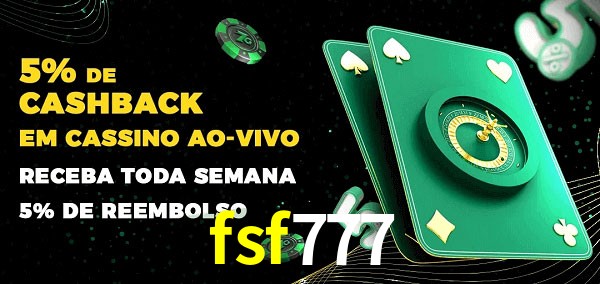 Promoções do cassino ao Vivo fsf777
